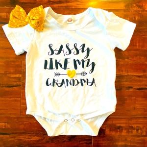 3/$24 Baby- SASSY LIKE MY GRANDMA BODYSUIT